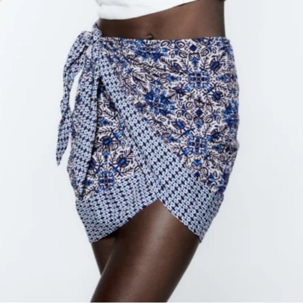 Zara Wrap Mini Skirt